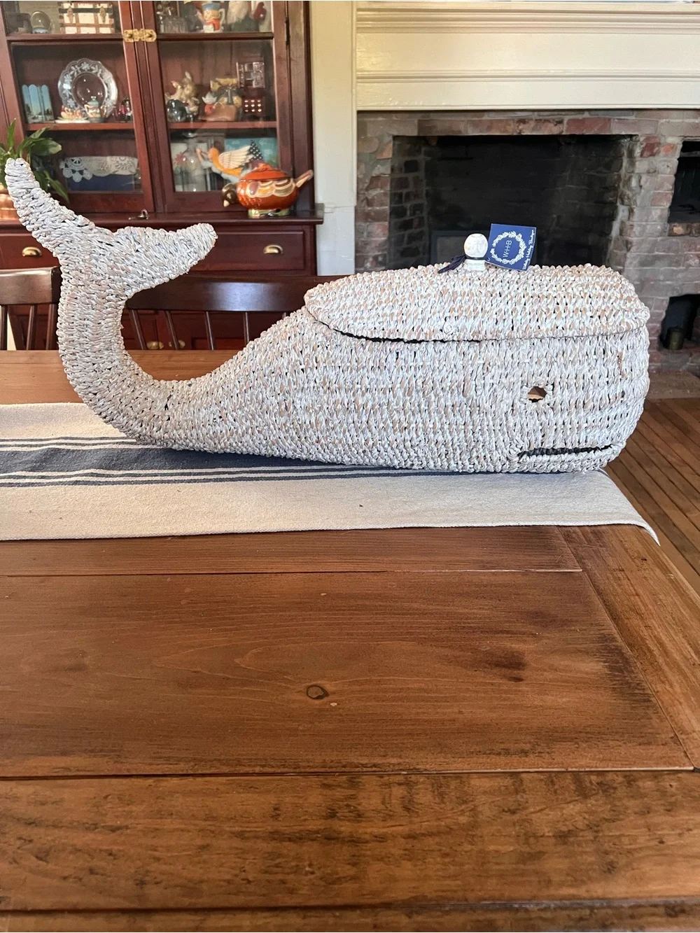 Bankuan Rope Whale Box W/ Lid New With Tags